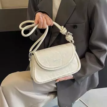 Маленькая сумка-седло высокого класса и в западном стиле для женщин, новинка 2024 года, модная и популярная универсальная сумка через плечо, модная сумка на одно плечо под мышками