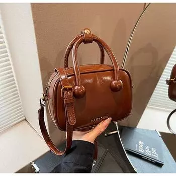 Маленькая сумка Super fire женская осень и зима 2024 года, новая универсальная сумка через плечо в стиле ретро, популярная маленькая сумка в этом году коричневый