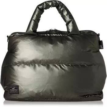 Маленькая сумка-тоут Feather Down LT Feather Lou Deli Color B 1470 Dark Khaki [ROOTOTE] Женская