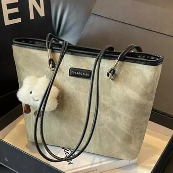 Маленькая сумка-тоут женская модная повседневная классическая сумка для девочек сумка для покупок кошелек и сумочка дизайнерская сумка женская сумка через плечо one size чёрный