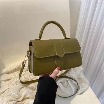 Маленькая сумка в стиле ретро для женщин 2024 года, весна, новая модная портативная маленькая квадратная сумка, повседневная сумка через плечо белый