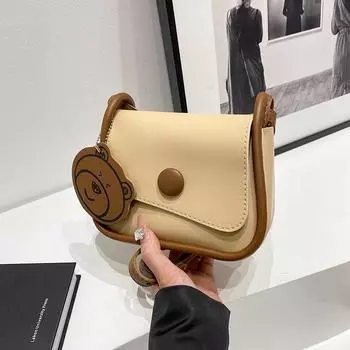 Маленькая сумка в стиле ретро для женщин 2024 года, новая модная фактурная сумка через плечо, высококачественная контрастная цветная универсальная сумка-мессенджер, маленькая квадратная сумка чёрный