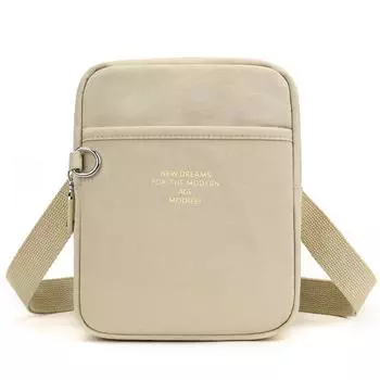 Маленькая сумка женская на плечо кроссбоди нейлоновая маленькая квадратная сумка сумка для мобильного телефона хаки