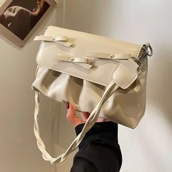 Маленькая сумка Женская сумка через плечо Маленькая квадратная сумка через плечо бежевый