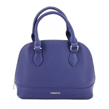 Маленькая сумочка из зерненой искусственной кожи с золотой молнией Женский TORRENTE Moyen чёрный