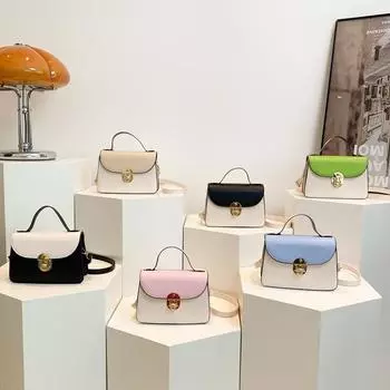 Маленькая свежая и простая маленькая сумка, летняя новая модная маленькая квадратная сумка, модная ретро-сумка через плечо, женская сумка через плечо