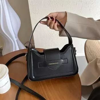 Маленькая свежая иностранная сумка в простом стиле, универсальная, через плечо, маленькая квадратная сумка белый