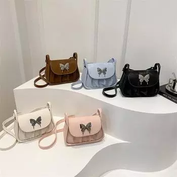 Маленькая свежая сумка, летняя маленькая квадратная сумка, текстурная сумка из искусственной кожи, иностранный стиль, универсальная сумка через плечо коричневый