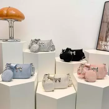 Маленькая свежая женская сумка для детей и мам 2024 года, новая сумка-мессенджер с широким плечевым ремнем на одно плечо, повседневная персонализированная женская сумка для поездок на работу чёрный