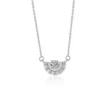 Маленькая юбка ожерелье женская корейская версия легкая роскошная нишевая темпераментная дорожная циркониевая нержавеющая сталь ключичная цепочка