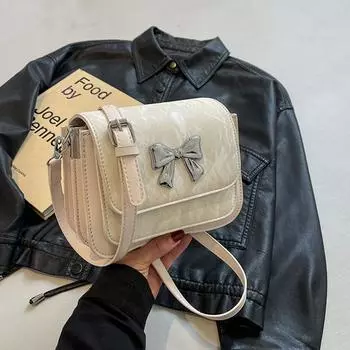 Маленькая универсальная квадратная сумка через плечо для женщин, высококачественные сумки через плечо, студенческая мини-упаковка, новая элегантная