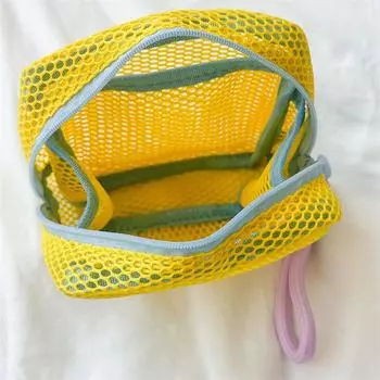 Маленькая вместительная косметичка для ключей, квадратная сетчатая сумка для хранения, мини-кошелек на молнии, мини-сумка для канцелярских принадлежностей A3