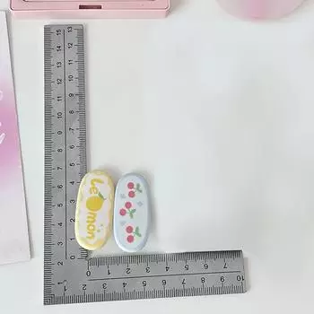 Маленькая заколка для волос с принтом свежих фруктов, милые заколки, заколки для челки, арбузные овальные шпильки для девочек, аксессуары для волос