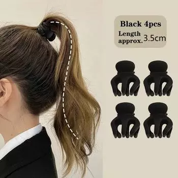 Маленькая заколка для захвата, высокий хвост, невидимая высокая заколка для волос, противосворачивающаяся заколка для волос, зажим для когтей, головной убор для женщин 1pc