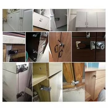 Маленькая защелка и ручка, металлический замок, защелка, дверная пряжка, застежка для двери безопасности, ручка, замки для шкафов, дверца ящика шкафа