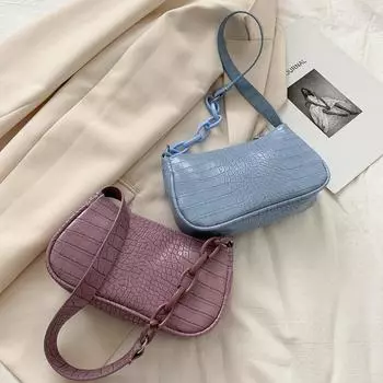 Маленькая женская сумка 2024 года, новая корейская версия, универсальная популярная сумка-мессенджер через плечо, модная сумка через подмышку белый