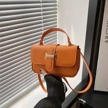 Маленькая женская сумка 2024 года, новый модный тренд, маленькая квадратная сумка, простая индивидуальная сумка через плечо, сумка-мессенджер для женщин чёрный