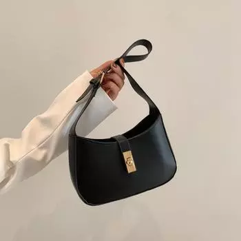 Маленькая женская сумка 2024 года, весна, новая модная однотонная сумка через плечо с мягкой поверхностью, повседневная простая женская сумка белый