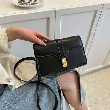 Маленькая женская сумка 2024 года, весна, новая персонализированная сумка-мессенджер с текстурой, сумка через плечо в иностранном стиле, корейская версия, простая маленькая квадратная сумка белый