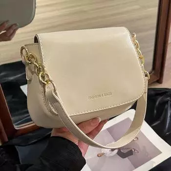 Маленькая женская сумка Fazhong в стиле ретро, новинка 2024 года, корейская версия, универсальная сумка на одно плечо, модная сумка через плечо в западном стиле