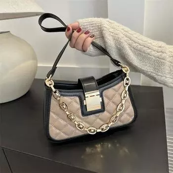 Маленькая женская сумка-мессенджер Internet Celebrity, универсальная сумка-мессенджер через плечо, сумка через подмышку белый