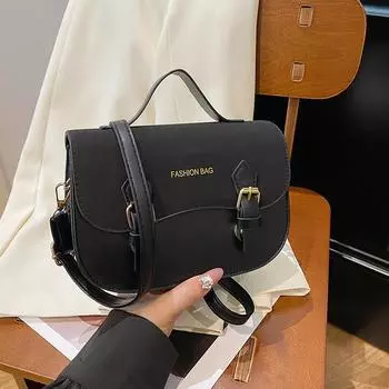 Маленькая женская сумка-мессенджер, осенняя универсальная, текстурированная, портативная, сумка-седло для поездок на работу красный