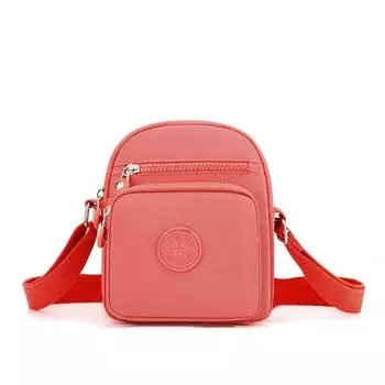 Маленькая женская сумка, новая повседневная корейская модная сумка на плечо, нейлоновая сумка через плечо, маленькая квадратная сумка с несколькими карманами
