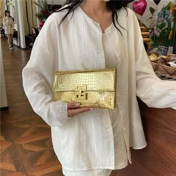 Маленькая женская сумка, новинка 2024 года, корейское издание. Простая и модная женская сумка. Универсальная текстурированная сумка через плечо на одно плечо. Яркое лицо. Маленькая квадратная сумка.