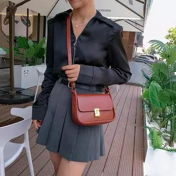 Маленькая женская сумка под мышками в стиле ретро с нишей-цепочкой «Взрывы»;sbag tide 2023, летняя новая высококачественная диагональная сумка на одно плечо. чёрный