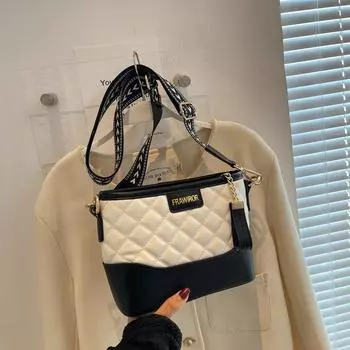 Маленькая женская сумка с цепочкой на липучке, новинка 2024 года, летняя универсальная сумка через плечо, высококачественная сумка через плечо на одно плечо