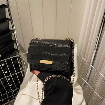 Маленькая женская сумка с каменным узором 2024 года, новая модная сумка-мессенджер через плечо, повседневная, простая текстура, маленькая квадратная сумка белый