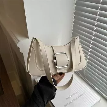 Маленькая женская сумка в иностранном стиле, сумка через плечо, красивая, весна 2024, новая корейская версия, иностранный стиль, текстура, сумка-мессенджер, сумка через подмышку чёрный