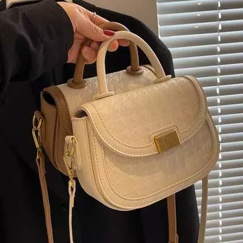 Маленькая женская сумка высокого качества, лето 2023, новый нишевый дизайн женской сумки через плечо, популярная ручная седельная сумка