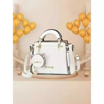 Маленькая женская сумочка, модная сумка, мини-сумка, сумка через плечо, сумка для девочек, сумка-мессенджер, сумка-портфель (20cm<Max Length<30cm) чёрный