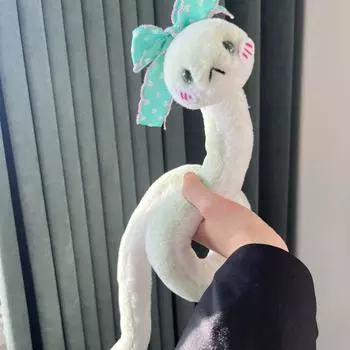 Маленькая змея, плюшевая кукла, мягкая зеленая змея, кукла-животное, детский подарок зелёный