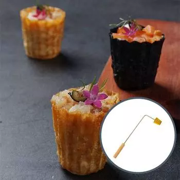 Маленькая золотая чашка Форма DIY Мини Вафельница Блин Бук Яичный Тарт Малайзия Инструмент Для Выпечки золотистый