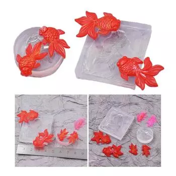 Маленькая золотая рыбка, орнамент, серьги, ожерелья, формы, ручная работа, форма для подвески в виде карпа, DIY, инструмент для изготовления ювелирных изделий для энтузиастов S