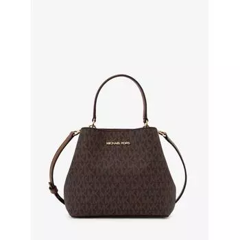 МАЛЕНЬКАЯ КОВШКА MICHAEL KORS PRATT MK SIGNATURE 35S4G3FM5B200 КОРИЧНЕВАЯ.