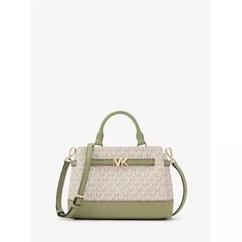 МАЛЕНЬКАЯ СУМКА MICHAEL KORS REED С ЦЕНТРАЛЬНОЙ МОЛНИЕЙ MK SIGNATURE 35S3G6RS1B2733 LIGHT SAGE MULTI