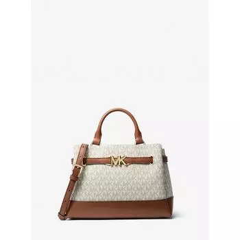 МАЛЕНЬКАЯ СУМКА MICHAEL KORS REED С ЦЕНТРАЛЬНОЙ МОЛНИЕЙ НА ПОЯСЕ MK SIGNATURE 35S3G6RS1B150 ВАНИЛЬ