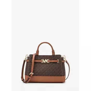 МАЛЕНЬКАЯ СУМКА MICHAEL KORS REED С ЦЕНТРАЛЬНОЙ МОЛНИЕЙ НА ПОЯСЕ MK SIGNATURE 35S3G6RS1B200 КОРИЧНЕВАЯ