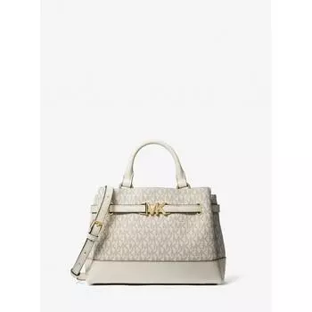 МАЛЕНЬКАЯ СУМКА MICHAEL KORS REED С ПОЯСОМ НА МОЛНИИ MK SIGNATURE 35S3G6RS1B2605 СВЕТЛО-КРЕМОВЫЙ МУЛЬТИ