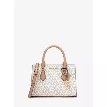 МАЛЕНЬКАЯ СУМКА MICHAEL KORS SHEILA CENTER на молнии MK SIGNATURE 35S3G6HS5B3117 CAMEL MULTI