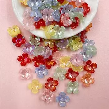 Маленькие 10 мм аксессуары для серег-шпильок «сделай сам», 80 шт., материалы ручной работы, лепестки, свободные бусины, акриловые модные антикварные яркие украшения для лица синий