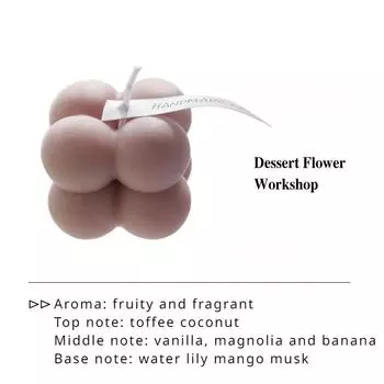 Маленькие ароматизированные мини-кубики, восковые свечи в форме пузырьков, для украшения дома, спальни, свадьбы, фестиваля, вечеринки, эстетичный сувенир