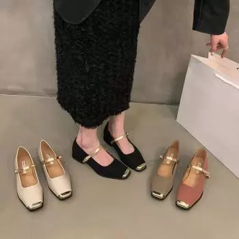 Маленькие ароматные туфли во французском стиле на толстом каблуке для женщин весной, осенью, летом, черные туфли-лодочки 35