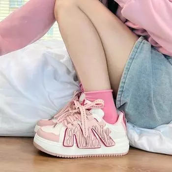 Маленькие белые туфли, детская осенняя новинка, модные универсальные дышащие повседневные туфли для студентов на толстой подошве 35 небесно-голубой