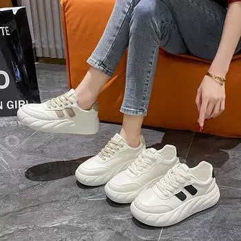 Маленькие белые туфли детские весенние новинки женские студенческие спортивные универсальные туфли для сноуборда 35