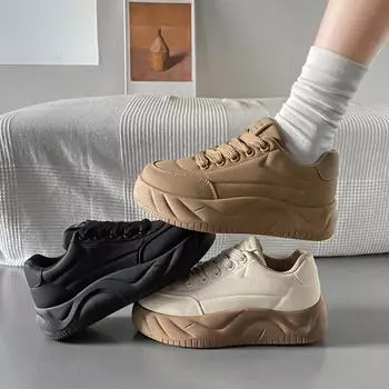 Маленькие белые туфли детские весенние новинки женские студенческие спортивные универсальные туфли для сноуборда 35 чёрный