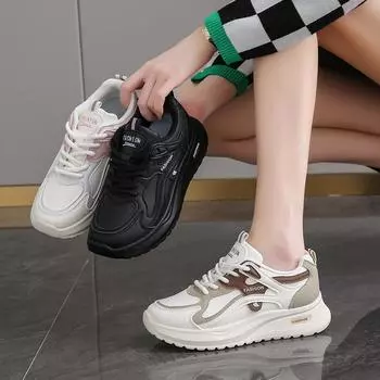 Маленькие белые туфли для девушек, студентов, корейская версия, обувь для сноуборда 2025 года, весна и осень, новые кожаные кроссовки для студентов, ультралегкие кроссовки для бега 35